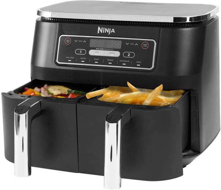 Ninja Foodi Airfryer Af300eu, Twee Aparte Kookvakken Grote 7.6 Liter Capaciteit Zwart online kopen